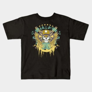 skull commander soldier Kids T-Shirt